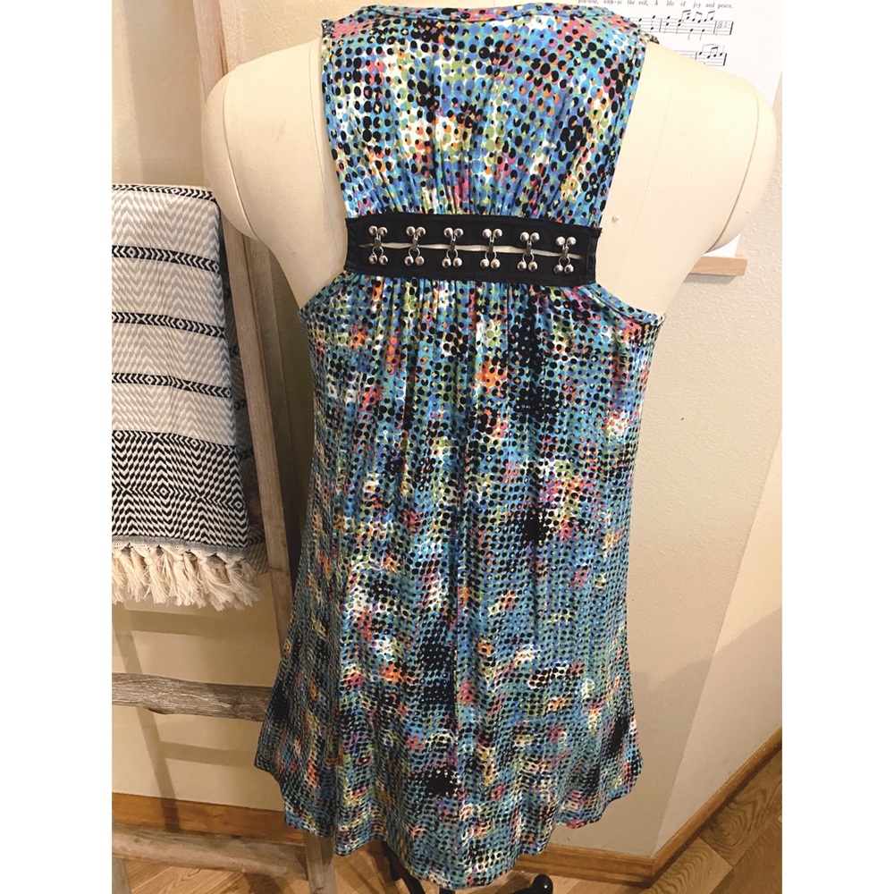 CAbi Speck Sleeveless Tunic Small. NWOT.